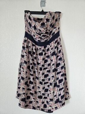 Anthropologie Blurred Shapes Dress By Burlapp